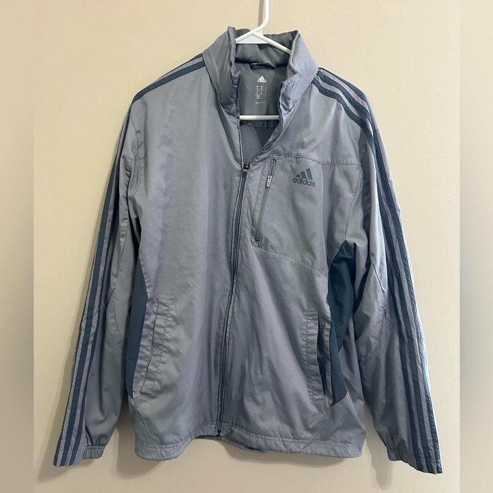 Gray Adidas windbreaker Men’s Medium